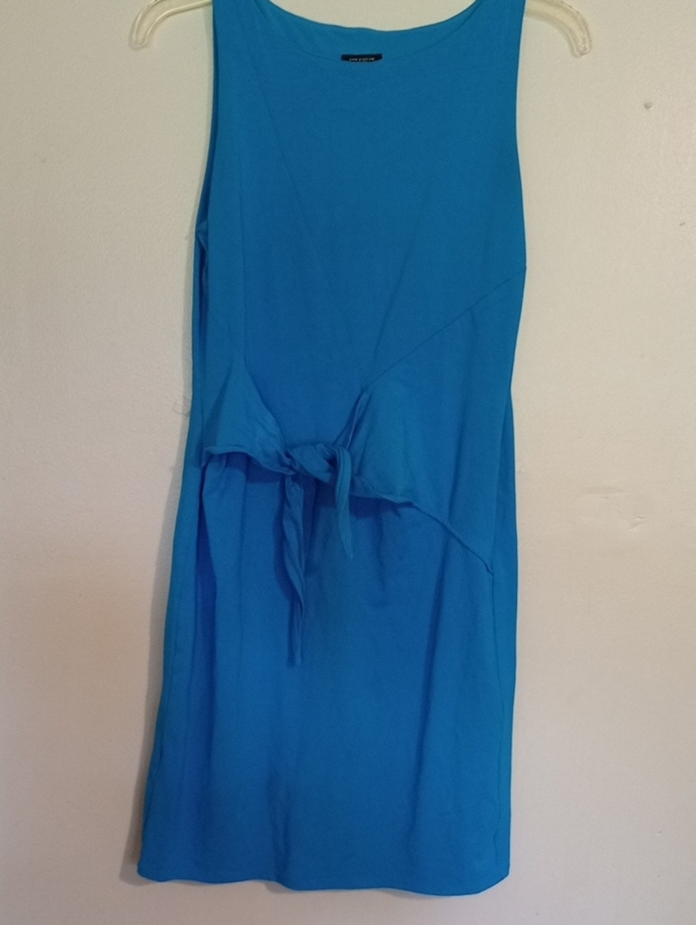 Ann Taylor Turquoise Tie-Front Wrap Midi Dress